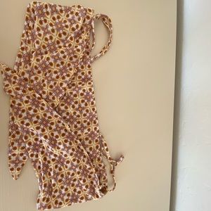 cute small beach cover up/ crop top